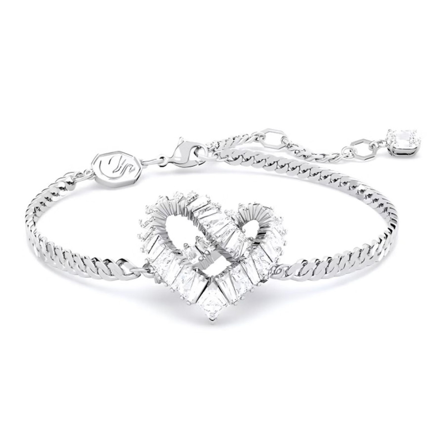 Monemel Swarovski® Crystals Silver Tennis Bracelet 